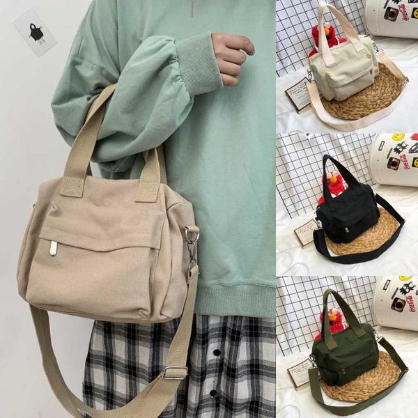 handbags women's solid color portable canvas bag simple shoulder bag casual messenger bags for women 2020 bolsa feminina
handbags women's solid color portable canvas bag simple shoulder bag casual messenger bags for women 2020 bolsa feminina