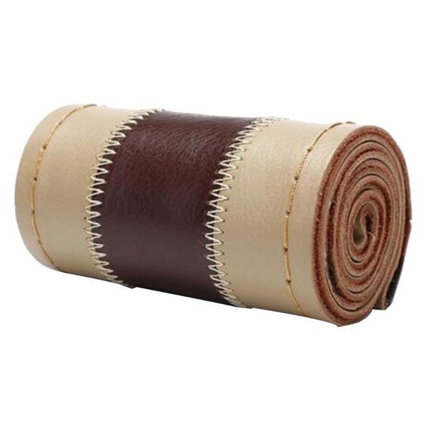 38cm diy steering wheel covers genuine leather wheel covers with needle and thread interior accessories beige+coffee
38cm diy steering wheel covers genuine leather wheel covers with needle and thread interior accessories beige+coffee