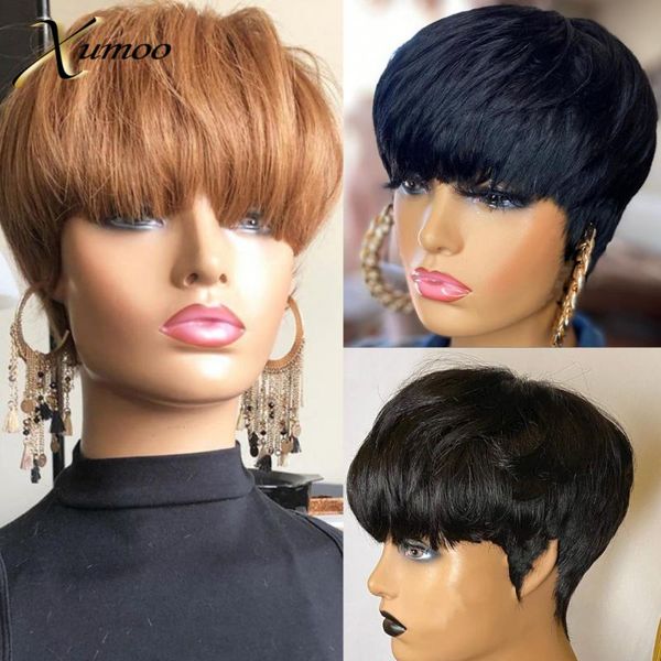 xumoo bob wig human brazilian hair wigs black brown pixie cut wig none lace wigs with bangs short human hair for women
xumoo bob wig human brazilian hair wigs black brown pixie cut wig none lace wigs with bangs short human hair for women