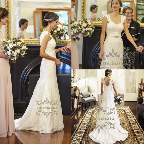 mermaid / trumpet square neck lace wedding dresses court train bride gowns with buttons fit and flare skirt, Blue;red
mermaid / trumpet square neck lace wedding dresses court train bride gowns with buttons fit and flare skirt, Blue;red