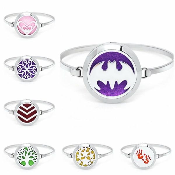 bat babyhands stainless steel bangle aroma locket essential oil diffuser locket bangle with 10 pads perfume women jewelry, Black
bat babyhands stainless steel bangle aroma locket essential oil diffuser locket bangle with 10 pads perfume women jewelry, Black