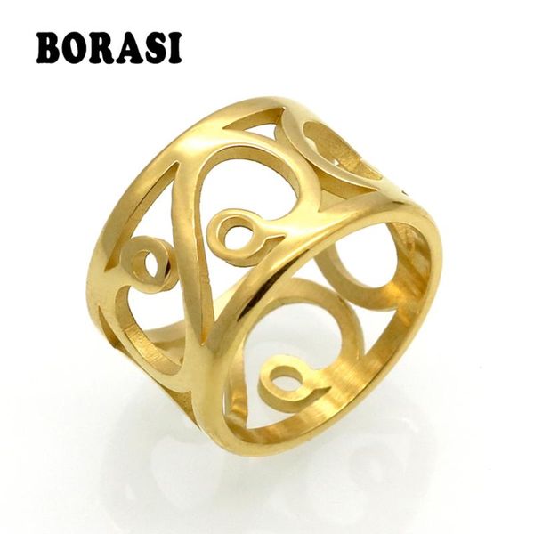 cluster rings borasi brand stainless steel ring vintage antique flower shape for women jewelry female engagement wedding, Golden;silver
cluster rings borasi brand stainless steel ring vintage antique flower shape for women jewelry female engagement wedding, Golden;silver