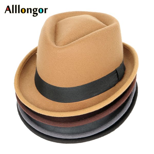 wide brim hats fashion autumn 2021 winter fedoras women wool fedora hat men jazz panama solid black vintage trilby felt caps, Blue;gray
wide brim hats fashion autumn 2021 winter fedoras women wool fedora hat men jazz panama solid black vintage trilby felt caps, Blue;gray
