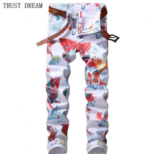 2020 paris style man floral casual jeans slim colorful white printed character fantasy men streetwear cool jeans real pictures, Blue
2020 paris style man floral casual jeans slim colorful white printed character fantasy men streetwear cool jeans real pictures, Blue