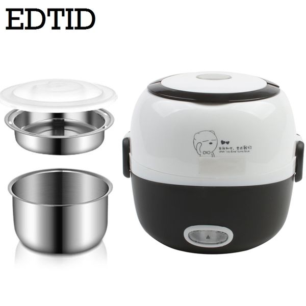 edtid mini rice cooker insulation heating electric lunch box 2 layers portable steamer multifunction automatic container eu
edtid mini rice cooker insulation heating electric lunch box 2 layers portable steamer multifunction automatic container eu