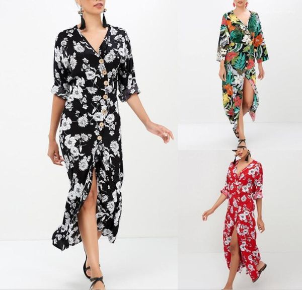 dress holiday clothing summer women floral bohemian dresses fashion beach seaside casual, Black;gray
dress holiday clothing summer women floral bohemian dresses fashion beach seaside casual, Black;gray