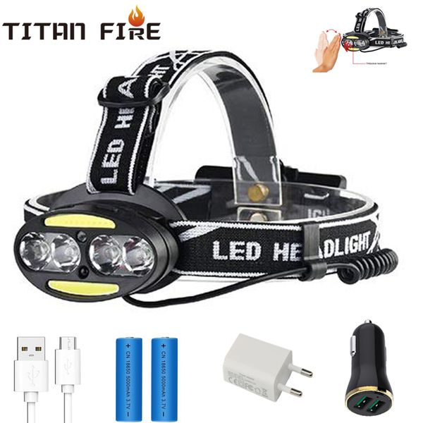 headlamps motion sensor headlamp headlight t6 cob head lamp usb rechargeable waterproof infrared induction flashligh fishing camping
headlamps motion sensor headlamp headlight t6 cob head lamp usb rechargeable waterproof infrared induction flashligh fishing camping