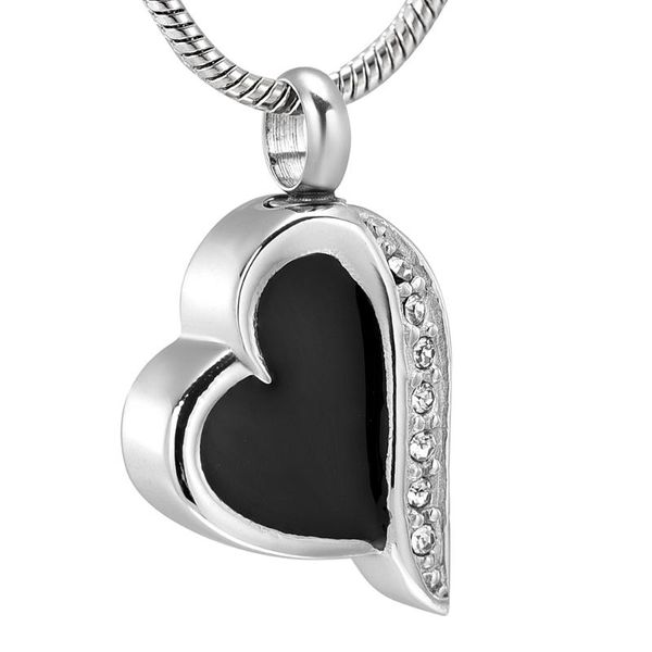 ijd8221 cremation jewelry side heart urn pendant ash keepsake memorial necklace, Silver
ijd8221 cremation jewelry side heart urn pendant ash keepsake memorial necklace, Silver