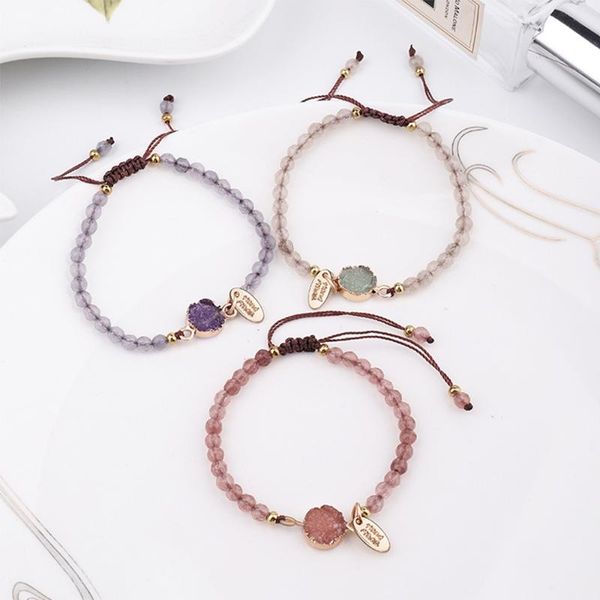 fashion bracelet handmade weave adjustable natural stone simple charm bracelet 4mm bead with stone women jewelry, Black
fashion bracelet handmade weave adjustable natural stone simple charm bracelet 4mm bead with stone women jewelry, Black