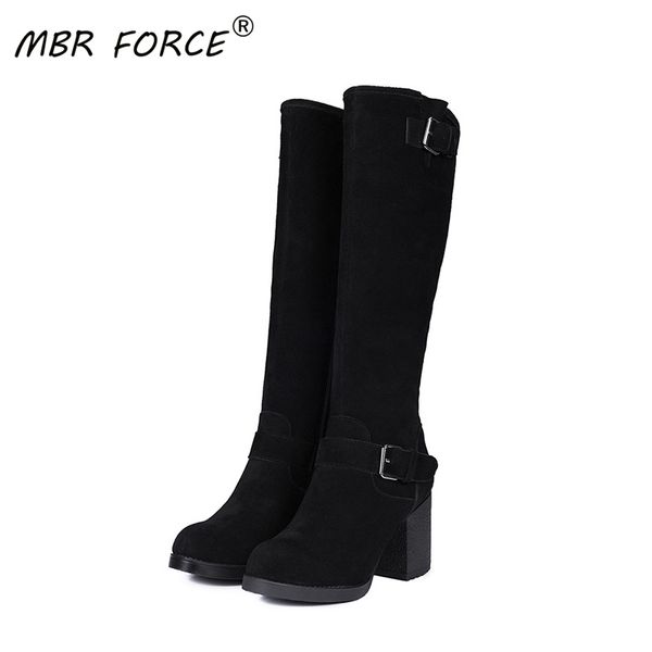 mbr force new cowhide suede winter ladies fashion side zipper unique buckle design versatile black warm high boots
mbr force new cowhide suede winter ladies fashion side zipper unique buckle design versatile black warm high boots