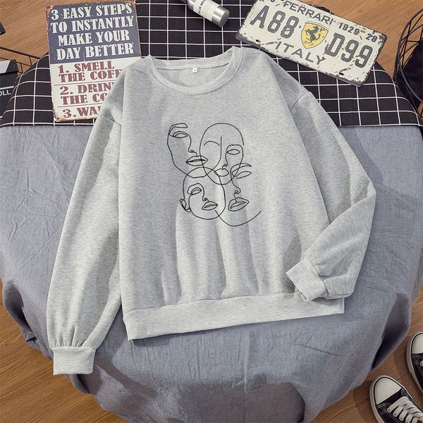2020 kpop fashion line art crewneck sweatshirt women aesthetic 90s jumper tumblr oversized pullover hoodie vintage streetwear, Black
2020 kpop fashion line art crewneck sweatshirt women aesthetic 90s jumper tumblr oversized pullover hoodie vintage streetwear, Black