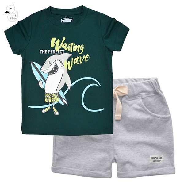 binuduckling boys clothes set for summer kids children short sleeve t-shirt shorts outfit shark print boys clothing, White
binuduckling boys clothes set for summer kids children short sleeve t-shirt shorts outfit shark print boys clothing, White