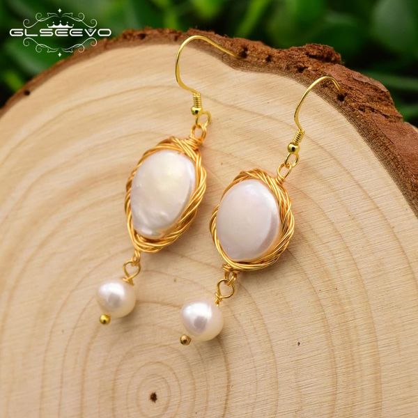 glseevo original design natural pearls dangle earrings for women girls party gift fresh water pearl drop earring jewelry ge0480, Silver
glseevo original design natural pearls dangle earrings for women girls party gift fresh water pearl drop earring jewelry ge0480, Silver