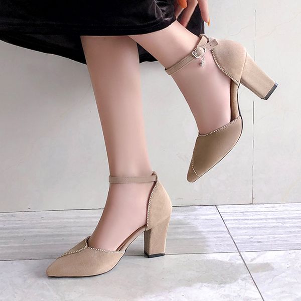 dress shoes 2021 summer women sandals high heels ankle strap pumps woman pointed toe office ladies zapatos mujer 8012g, Black
dress shoes 2021 summer women sandals high heels ankle strap pumps woman pointed toe office ladies zapatos mujer 8012g, Black