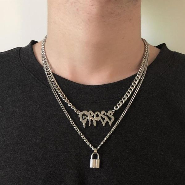 pendant necklaces diezi men hip hop letters lock necklace 2021 silver color chain choker women collar jewelry
pendant necklaces diezi men hip hop letters lock necklace 2021 silver color chain choker women collar jewelry