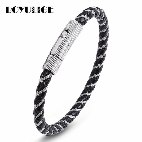 charm bracelets high end luxury genuine leather steel wire bracelet men stainless for women male lady leisure couple lover gift, Golden;silver
charm bracelets high end luxury genuine leather steel wire bracelet men stainless for women male lady leisure couple lover gift, Golden;silver