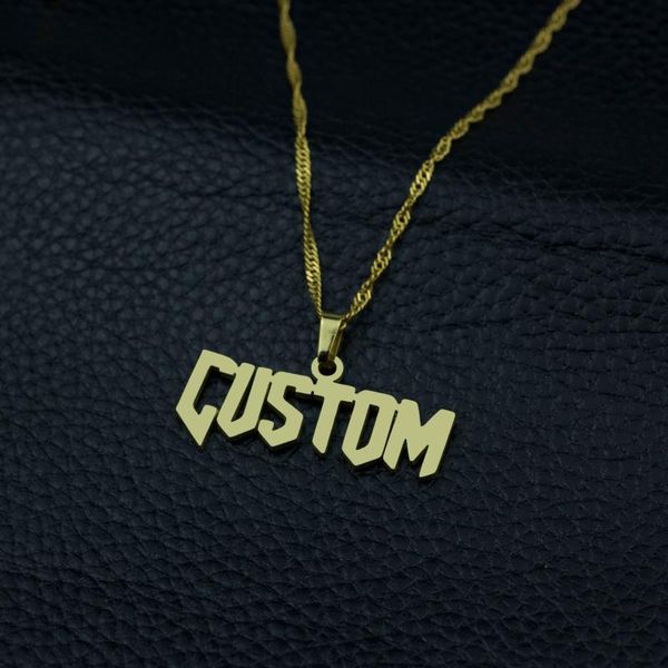 pendant necklaces birthday gift custom name necklace men chain nameplate personalized jewelry punk bijoux femme, Silver
pendant necklaces birthday gift custom name necklace men chain nameplate personalized jewelry punk bijoux femme, Silver