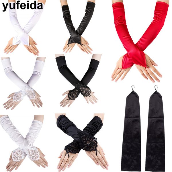 satin women long fingerless gloves female elbow summer sun protection driving gloves opera evening party prom ladies, Blue;gray
satin women long fingerless gloves female elbow summer sun protection driving gloves opera evening party prom ladies, Blue;gray