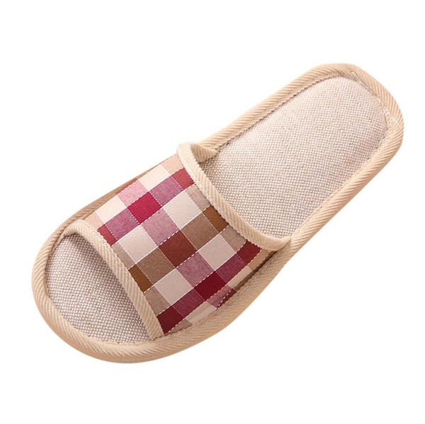 women's slippers ladies cotton fabric home bedroom flip flop checkered indoor floor flat slipper shoes calzado mujer a40, Black
women's slippers ladies cotton fabric home bedroom flip flop checkered indoor floor flat slipper shoes calzado mujer a40, Black