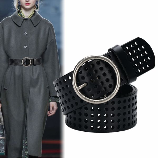 cowhide belts for women genuine leather belt vintage pin buckle cutout waistbands wide cowskin soft strap belt jeans female, Black;brown
cowhide belts for women genuine leather belt vintage pin buckle cutout waistbands wide cowskin soft strap belt jeans female, Black;brown