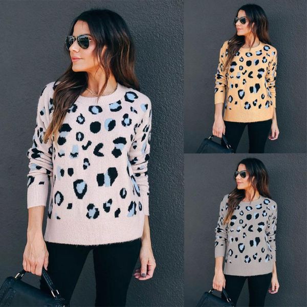 women's sweaters leopard print fashion knitted o-neck sweater women 2021 autumn clothes pullover kpop streetwear woman, White;black
women's sweaters leopard print fashion knitted o-neck sweater women 2021 autumn clothes pullover kpop streetwear woman, White;black