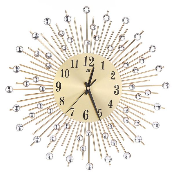 decorative crystal sunburst metal wall clock home art wall decor creative clock luxury diamond clocks for living room
decorative crystal sunburst metal wall clock home art wall decor creative clock luxury diamond clocks for living room