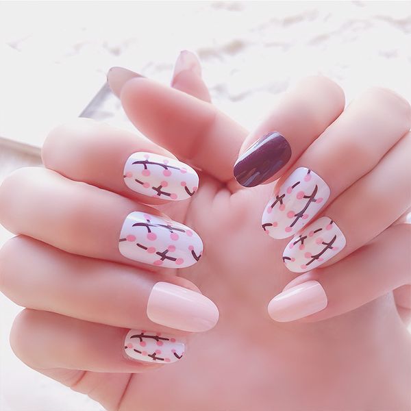 false nails 24pcs/box fashion mid-length fake with design red noble cherry ovla head acrylic press on glue for girl, Red;gold
false nails 24pcs/box fashion mid-length fake with design red noble cherry ovla head acrylic press on glue for girl, Red;gold
