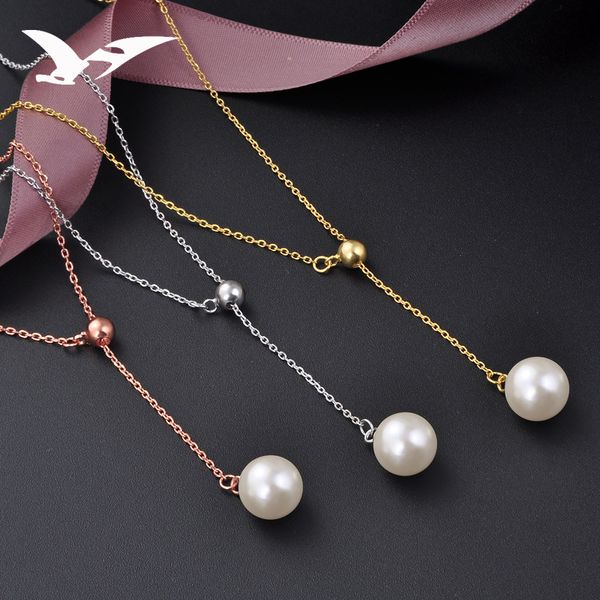 chokers classic stainless steel necklace simple imitation pearl pendant choker for women girls chain necklaces, Golden;silver
chokers classic stainless steel necklace simple imitation pearl pendant choker for women girls chain necklaces, Golden;silver