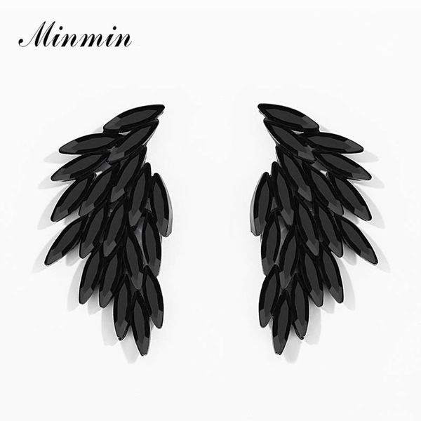stud minmin black angel crystal earrings fashion party jewelry for girls women vintage rhinestone feather meh1470, Golden;silver
stud minmin black angel crystal earrings fashion party jewelry for girls women vintage rhinestone feather meh1470, Golden;silver