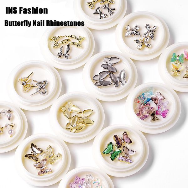alloy crystal butterfly 3d nail art rhinestones silver gold nail sequins glitter for diy nails art decoration wholesale
alloy crystal butterfly 3d nail art rhinestones silver gold nail sequins glitter for diy nails art decoration wholesale