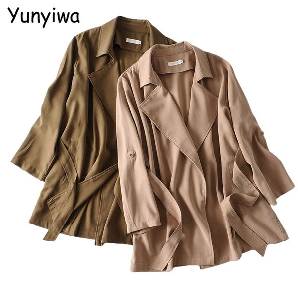 women oversized khaki trench coat 2020 autumn fashion elegant ladies high street loose outwear ai13, Tan;black
women oversized khaki trench coat 2020 autumn fashion elegant ladies high street loose outwear ai13, Tan;black