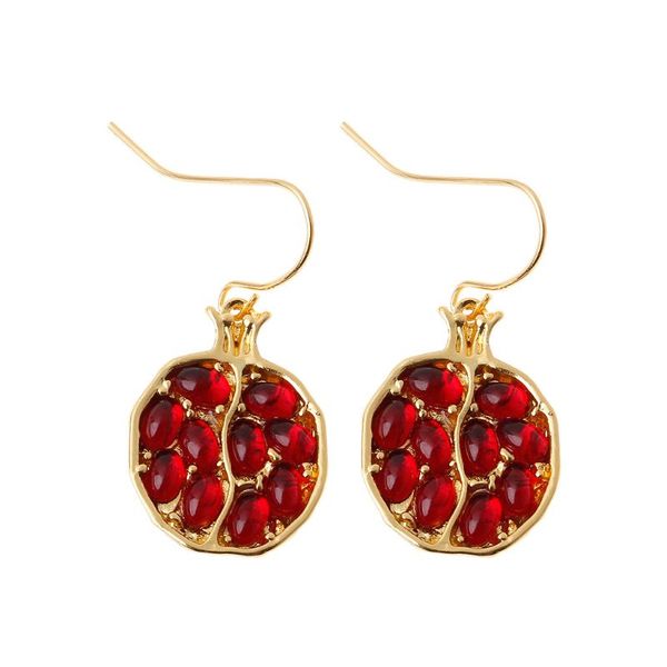 1 pair fruit red pomegranate crystal drop earrings women fashion jewelry, Silver
1 pair fruit red pomegranate crystal drop earrings women fashion jewelry, Silver