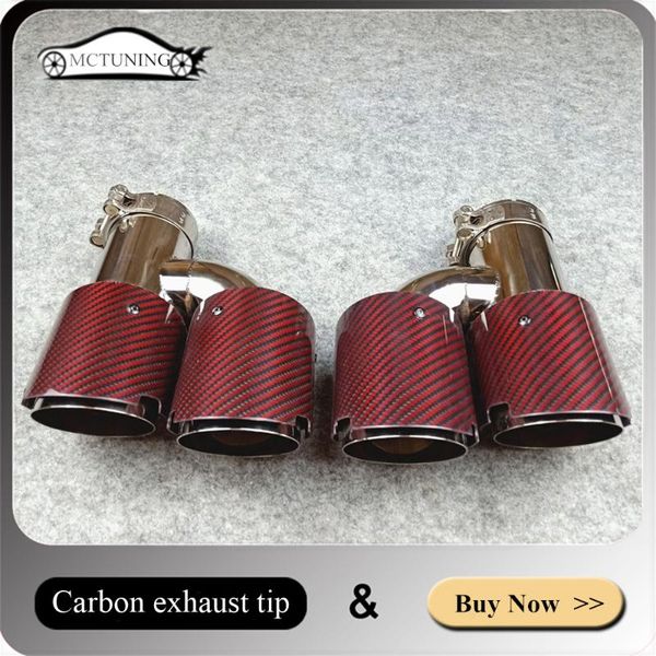 motorcycle exhaust system one pair in 63mm out 89mm h style carbon fiber exhausts dual tips, red tail end pipe
motorcycle exhaust system one pair in 63mm out 89mm h style carbon fiber exhausts dual tips, red tail end pipe