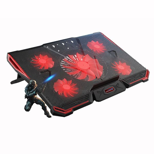 lapcooling pads cool cold notebook pc cooler pad stand air cooled 5 led fans 2 usb ports adjustable holder for 15 15.6 17
lapcooling pads cool cold notebook pc cooler pad stand air cooled 5 led fans 2 usb ports adjustable holder for 15 15.6 17