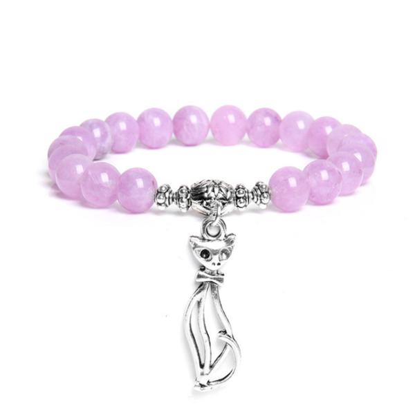 popular silver plated lovely connect rose pink quartz round beads elastic bracelet fashion jewelry, Black
popular silver plated lovely connect rose pink quartz round beads elastic bracelet fashion jewelry, Black