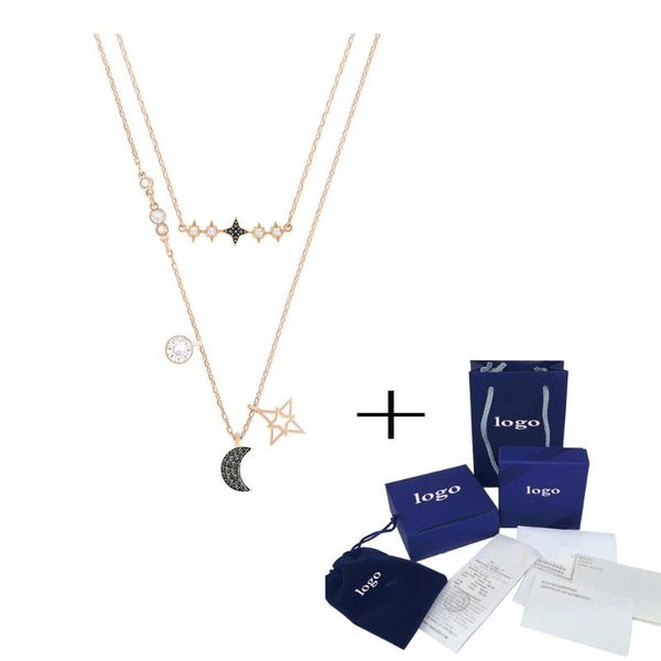 high-quality swa new symbolic crescent pendant with fashion jewelry high-end necklace valentine's day girlfriend memorial gift, Silver
high-quality swa new symbolic crescent pendant with fashion jewelry high-end necklace valentine's day girlfriend memorial gift, Silver