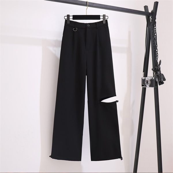 fashion wide leg pants 2020 autumn plus size tooling women's solid color casual hole high waist loose straight trousers big 4xl, Black;white
fashion wide leg pants 2020 autumn plus size tooling women's solid color casual hole high waist loose straight trousers big 4xl, Black;white