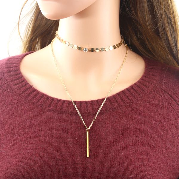 2020 new arrival pure handmade sequin chain tassel necklace boho style copper rod pendant jewelry factory direct sales, Silver
2020 new arrival pure handmade sequin chain tassel necklace boho style copper rod pendant jewelry factory direct sales, Silver