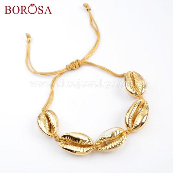 beaded, strands borosa 5/10pcs handmade five full gold color natural cowrie shell adjustable rope bracelet jewelry for women hd0002, Black
beaded, strands borosa 5/10pcs handmade five full gold color natural cowrie shell adjustable rope bracelet jewelry for women hd0002, Black
