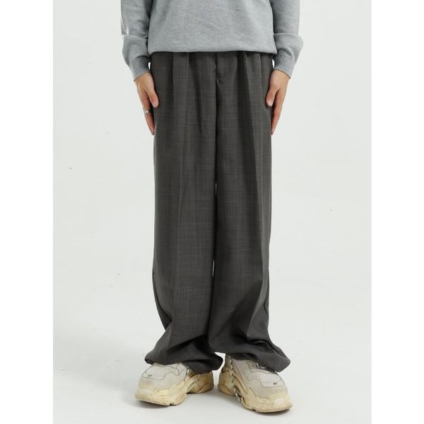 new male drawstring hem hip hop long trousers men vintage fashion streetwear loose straight wide leg suit pant, Black
new male drawstring hem hip hop long trousers men vintage fashion streetwear loose straight wide leg suit pant, Black