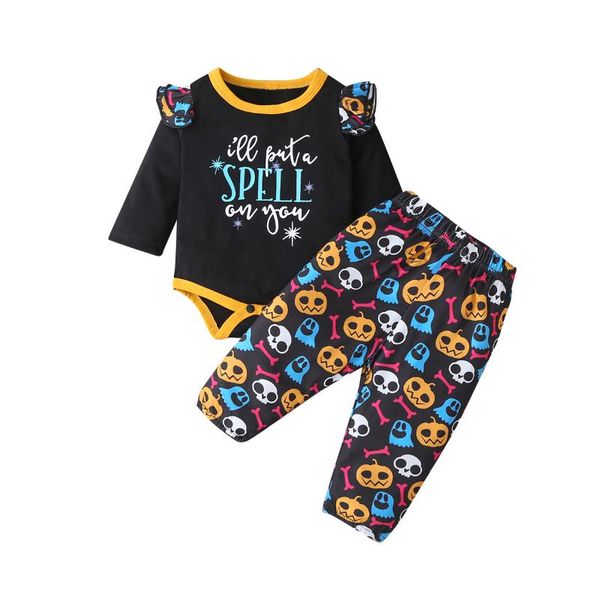 0-18m autumn kids boys halloween clothes sets letter print long sleeve romper pants hats 3pcs, White
0-18m autumn kids boys halloween clothes sets letter print long sleeve romper pants hats 3pcs, White