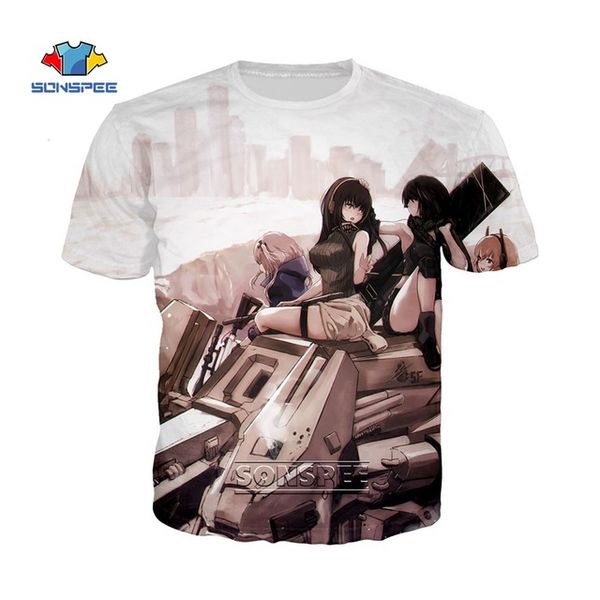 girls frontline men female cartoon figure japan anime 3d print shirts harajuku kawaii aesthetic men clothing