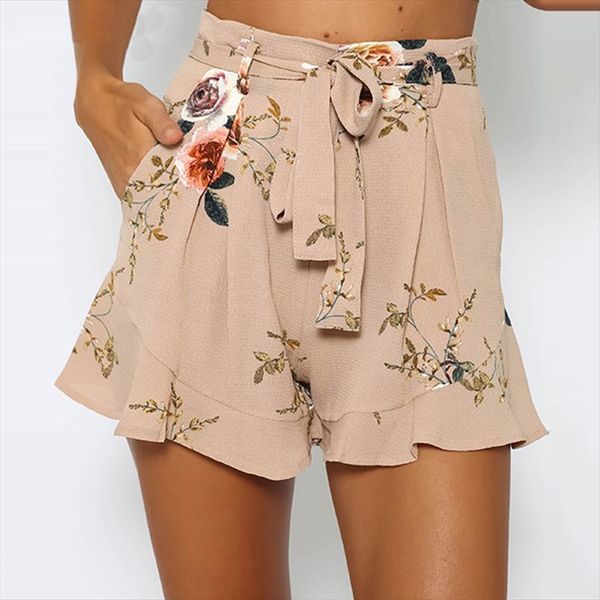 shorts women floral print short femme 2019 new summer style loose belt casual thin mid casual short womens plus size, White;black
shorts women floral print short femme 2019 new summer style loose belt casual thin mid casual short womens plus size, White;black