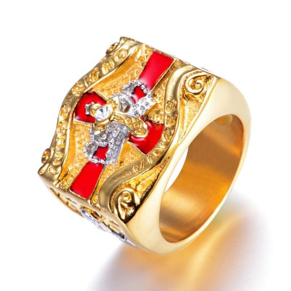 stainless steel knight templar masonic ring gold color cross & crown rings for men, Golden;silver
stainless steel knight templar masonic ring gold color cross & crown rings for men, Golden;silver
