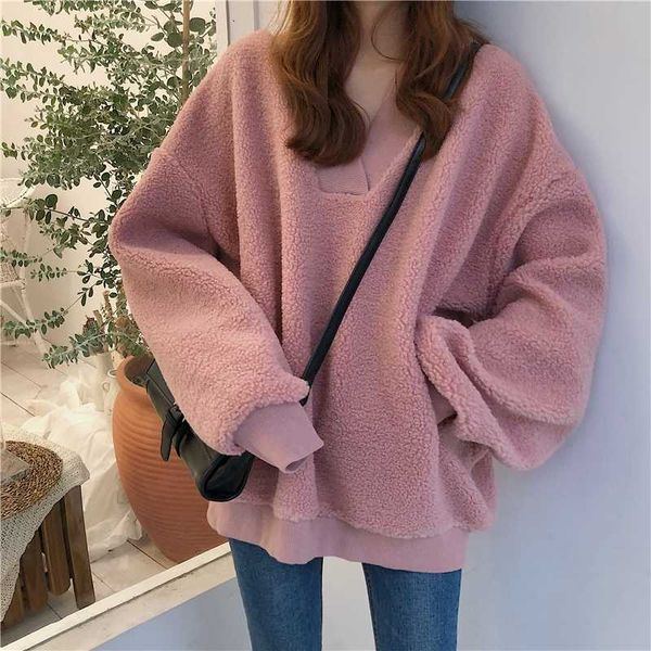 2020 new autumn winter fashion warm thick sweet lamb sweater women large size v-neck bat sleeve pullovers sweater cc971, Black
2020 new autumn winter fashion warm thick sweet lamb sweater women large size v-neck bat sleeve pullovers sweater cc971, Black