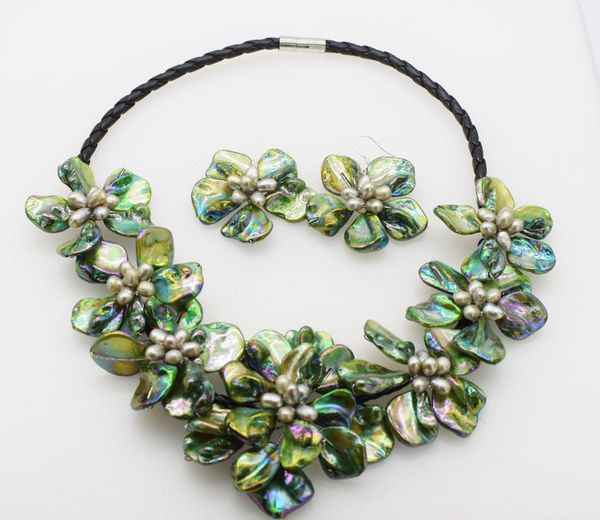 freshwater pearl green and shell flower necklace nature 18inch nature fppj wholesale, Silver
freshwater pearl green and shell flower necklace nature 18inch nature fppj wholesale, Silver