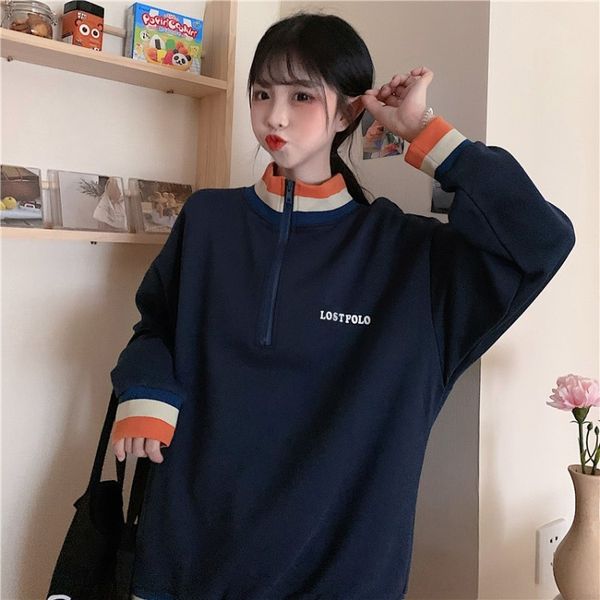 осень новой корейского свитера sweaterstyle письмо печати рыхлой нити стенда воротник тонких модули студент свитер для женщин nytat, Black
осень новой корейского свитера sweaterstyle письмо печати рыхлой нити стенда воротник тонких модули студент свитер для женщин nytat, Black