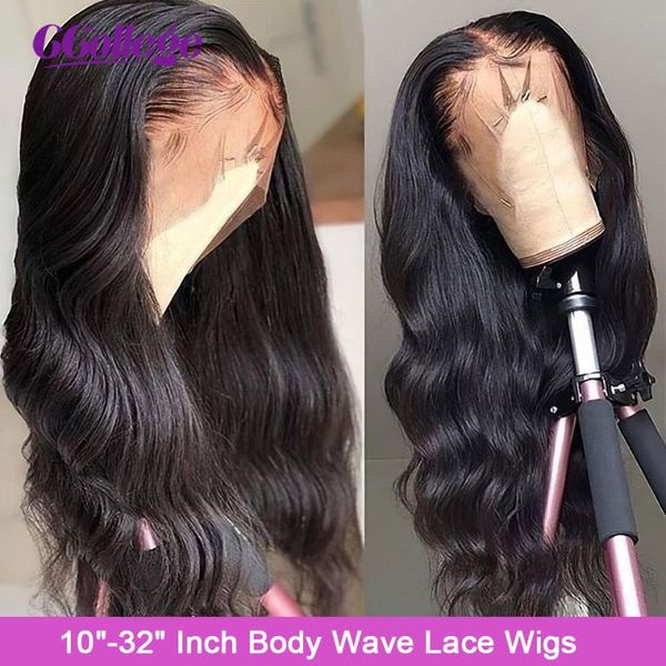 lace wigs 13x4 transparent front human hair body wave closure for black women brazilian non-remy, Black;brown
lace wigs 13x4 transparent front human hair body wave closure for black women brazilian non-remy, Black;brown