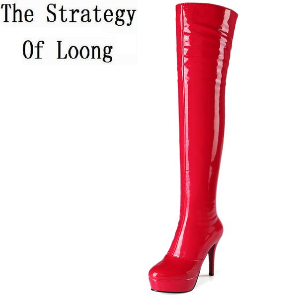 boots 2021 arrival winter patent leather zip pointed toe thin heel long short plush women over the knee zy170908, Black
boots 2021 arrival winter patent leather zip pointed toe thin heel long short plush women over the knee zy170908, Black