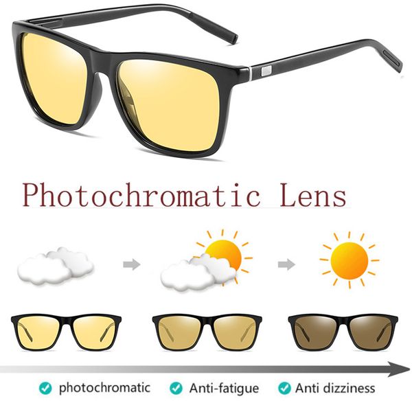 luxury day night pchromic polarized sunglasses mens sunglasses for drivers safety square driving fishing transition glasses, White;black
luxury day night pchromic polarized sunglasses mens sunglasses for drivers safety square driving fishing transition glasses, White;black